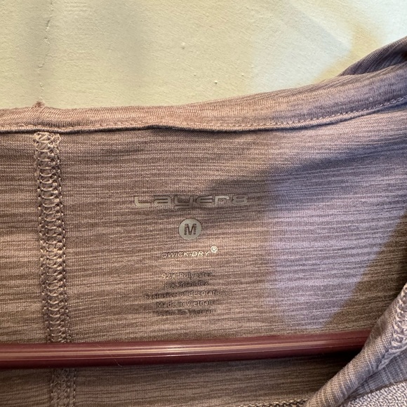 Athletica Purple Long-Sleeve Crop Top - Picture 2 of 3